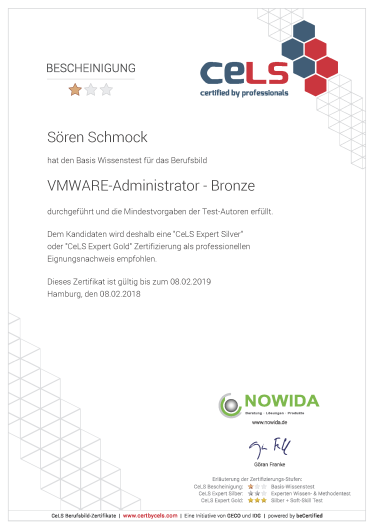 CeLS - VMWARE-Administration - Bronze